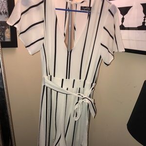 Black and White Romper/Dress